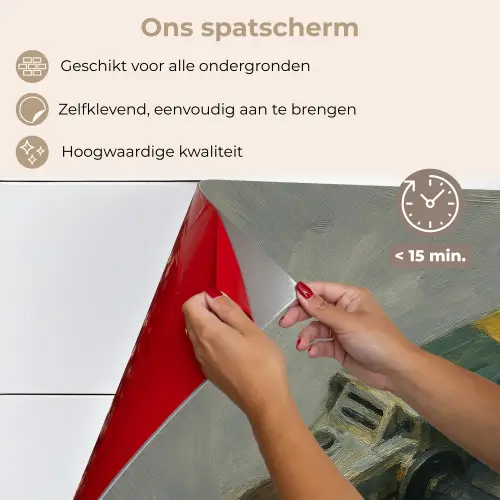 Haakse slijper - Schilderij - Gereedschap keuken achterwand spatscherm klein -spatscherm_NL