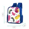 Dino - Patronen - Kind - Roze - Meisjes Kinderrugzak - Blauw middel -productfoto_formaten