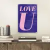 Love - Blauw - Valentijn plexiglas 5mm klein -sfeer1