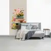 Boeken - Stapel - Bloemen - Kleurrijk fotobehang vinyl groot -slaapkamer