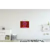 Boom - Paars - Cirkel - Vloeiend textielposter latten blank klein -kinderkamer