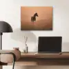 Paard - Grasveld - Zonsondergang PET vilt klein -sfeer5