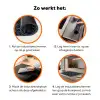Deco - Waaier - Blauw Inductie beschermer vinyl 3mm klein 276 -zzzzzzz-td-werking