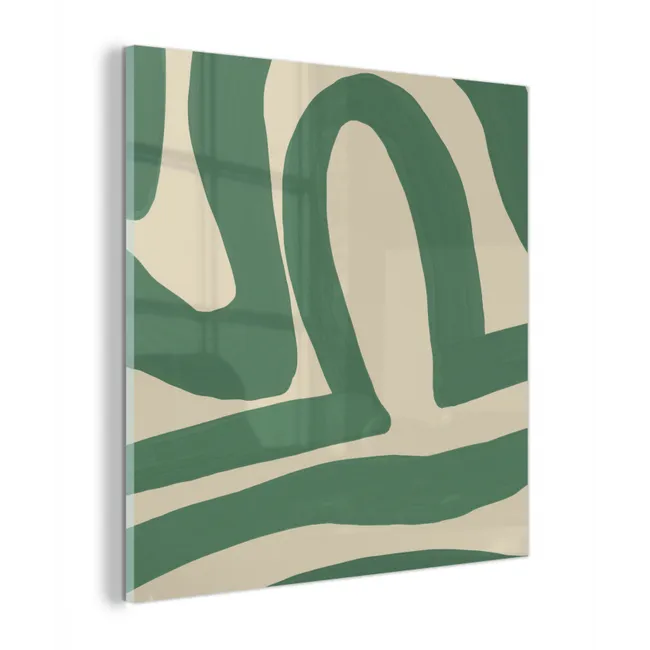 Groen - Kunst - Abstract plexiglas 5mm klein -z3d