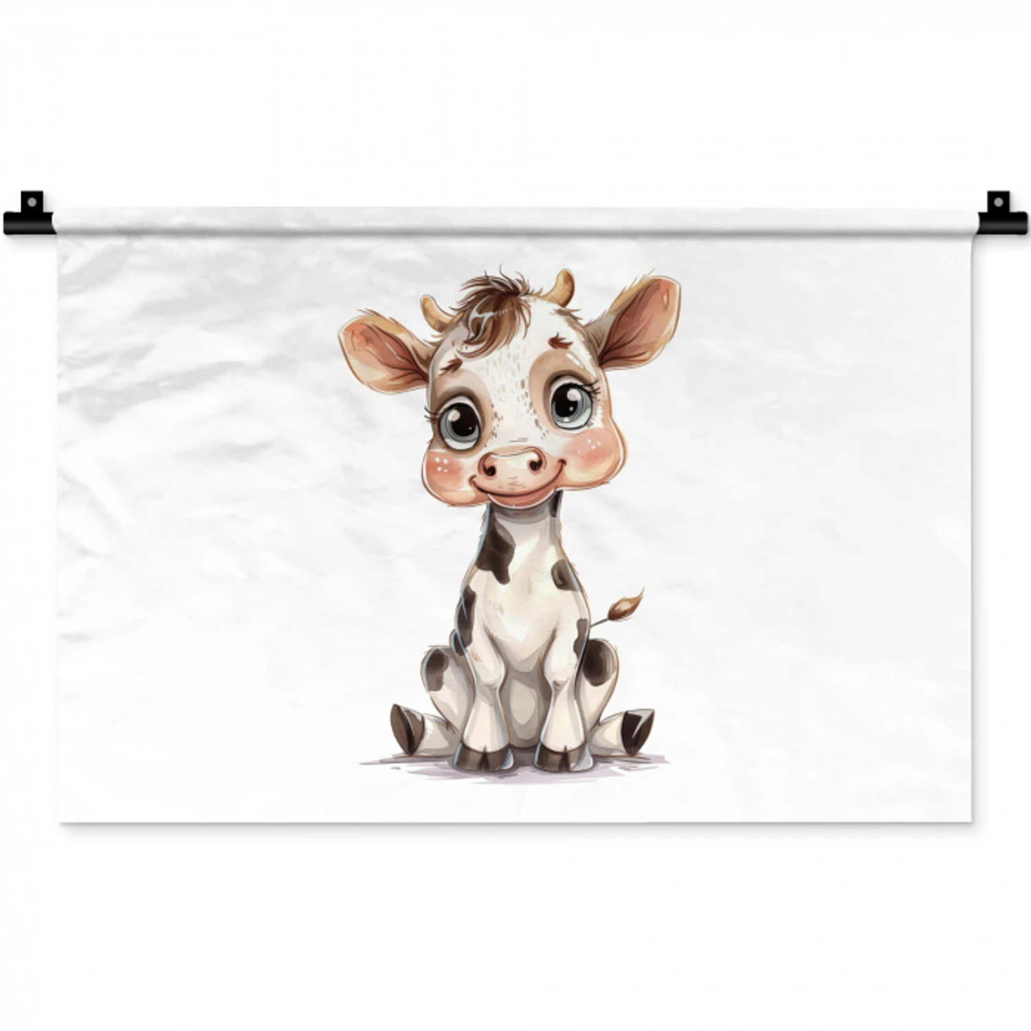 Koe - Baby dier - Boerderij dieren Wandkleed katoen klein -zz3d