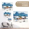 Landschap - Winter - Sneeuw tuinposter los doek klein -Xsfeer9_DE