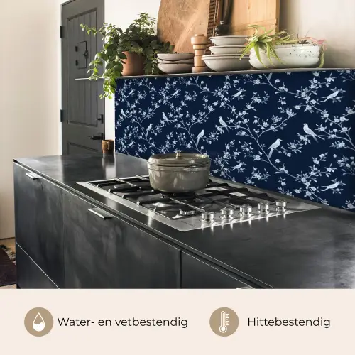 Grafisch - Bloesemtak - Blauw keuken achterwand 2 middel 871 -usp_NL