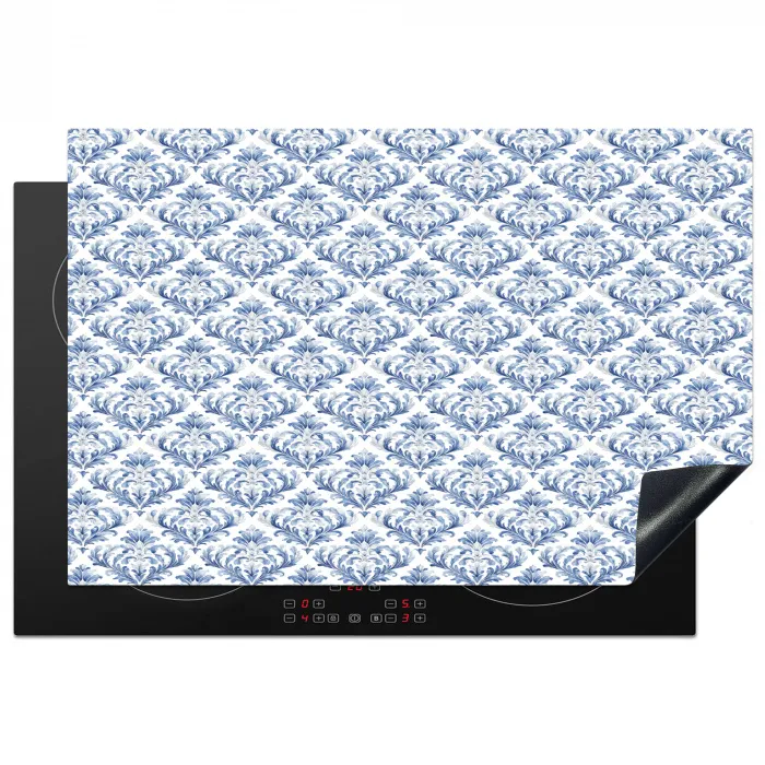 Frans - Citroen - Royaal  - Blauw - Wit Inductie beschermer vinyl 3mm klein 276 -3d