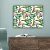 Inductie beschermer - Flamingo - Bladeren - Afdekplaat voor kookplaat - Tropisch canvas 2cm klein -sfeer4