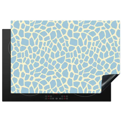 Giraf - Modern - Blauw Inductie beschermer vinyl 3mm klein 276 -3d
