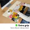 Goud - Bloemen - Print - Abstract - Landschap - Patronen Muismat XXL klein -sfeer3