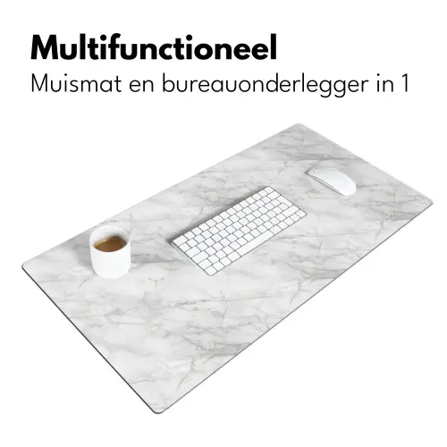 Klassiek - Marmer - Grijs Muismat XXL klein 681 -sfeer4