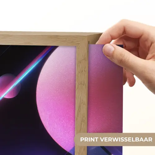 Bollen - Neon - Lijnen - Roze Light Box met batterij (Wandlamp) middel -USP_websiteprintNL