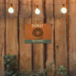 Donut - Spikkels - Kleurrijk - Quote tuinposter los doek klein -sfeer1