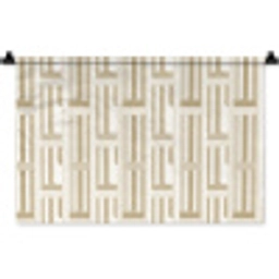 Modern - Geometrisch - Beige Wandkleed katoen klein 269 -zz3d