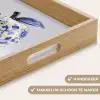 Appel - Blauw - Klassiek Dienblad Rechthoek middel -USP_HandgreepNL