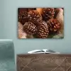 Dennenappels - Boom - Winter - Natuur - Bruin canvas 2cm klein -sfeer4