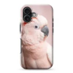 Kaketoe - Portret - Roze Toughcase MagSafe Apple iPhone 17 klein -3d