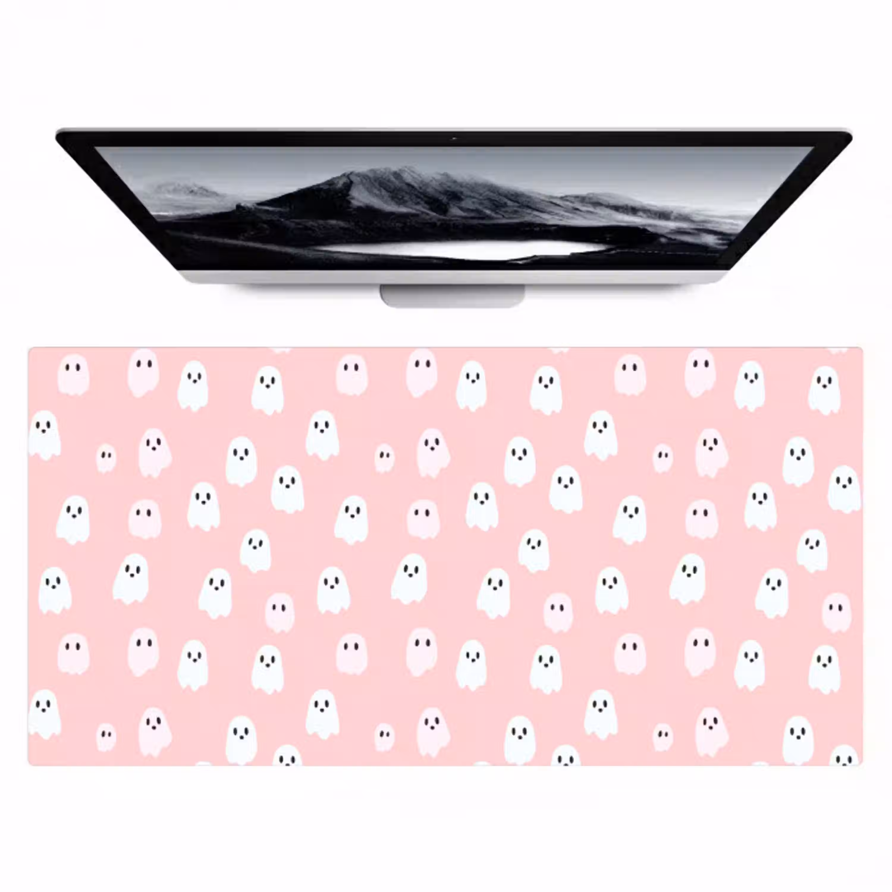 Spookjes - Patroon - Roze Muismat XXL klein 681 -zzz3d