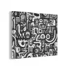 Symbolen - Abstract - Grafisch - Zwart PET vilt klein -3d
