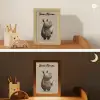 Neushoorn - Witte bloemen - Lief Light Box met kabel (Kinderlampje) klein -sfeer3_kind