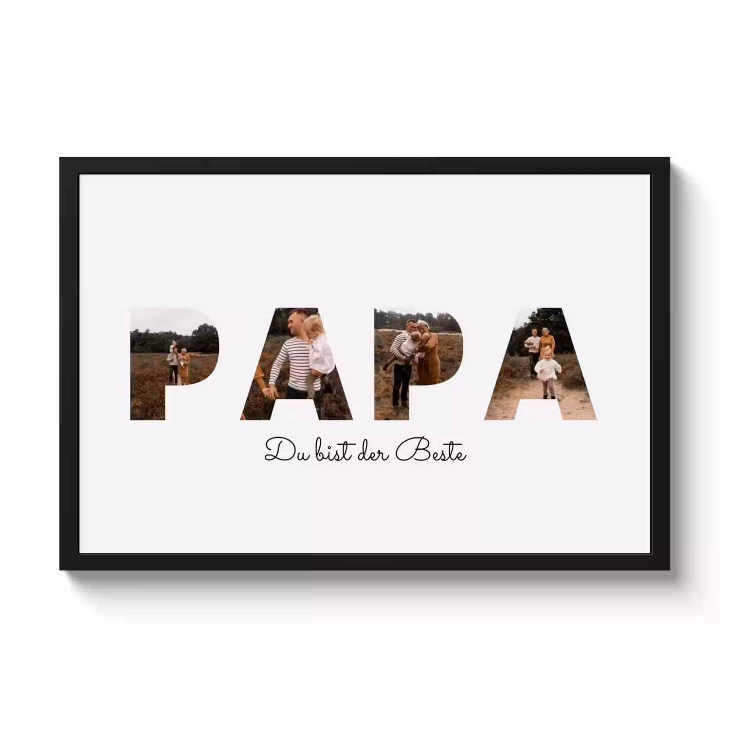 Poster mit Rahmen - Papa