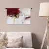 Rood - Marmer - Abstract - Goud - Modern Wandkleed katoen klein -sfeer4