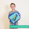 Coole T. rex met zonnebril Kinderrugzak - Blauw middel -sfeer1_NL