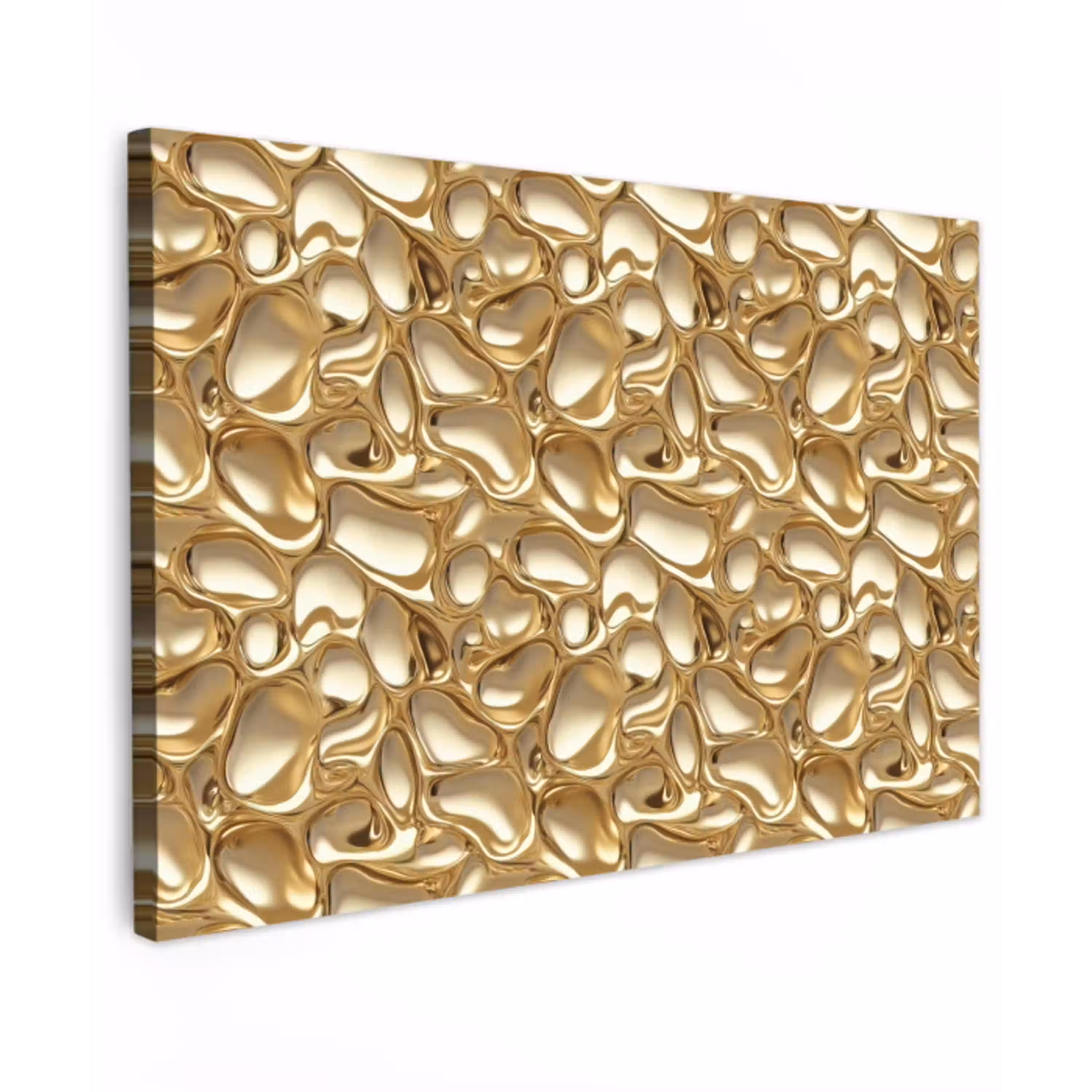 Abstract - Modern - Goud canvas 2cm klein 34 -z3d