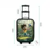 Jongen - Voetbal - Bos - Bomen Kinderkoffer - Zwart klein -productfoto_formaten