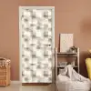 Textuur - Linnen - Beige deurposter klein 289 -sfeer1