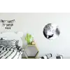Boot - Rivier - Bamboe - Wit Wandcirkel aluminium klein -kinderkamer