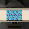 Blauw - Frambozen - Roze keuken achterwand spatscherm klein 900 -sfeer1