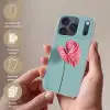 Blad - Anthurium - Stippen - Roze Telefoonhoesje iPhone 17 Pro klein -sfeer3_NL