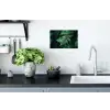 Varenblad - Groen - Structuur - Wazig Muursticker klein -keuken