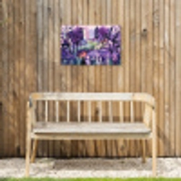 Park - Bomen - Bloemen - Gebouwen Tuinposter op houten frame 2 cm dik klein -sfeer4