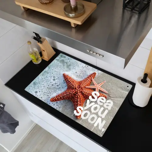 Sea you soon - Zeester - Zee Inductie beschemer met haakjes klein -sfeer1