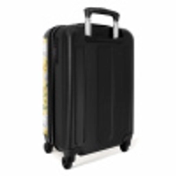 Bloesem patroon geel NBS - Handbagage koffer - Vrouwen middel -achterkant