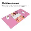 Vrouw - Bloemen - Paars - Abstract Muismat XXL klein -sfeer4