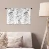 Marmer - Zwart - Dramatisch - Wit Wandkleed katoen klein 269 -sfeer4
