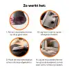 Stoel - Vaas - Bloemen - Geblokt Inductie beschermer vinyl 3mm klein -zzzzzzz-td-werking