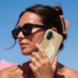 Bananen - Beige - Lijntekening - Minimalistisch Toughcase MagSafe Apple iPhone 17 klein -Sfeer2V