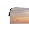 Zonsondergang - Strand - Zand laptophoes neopreen klein -detail