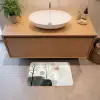 Wabi sabi - Beige - Plant Badmat klein -sfeer1