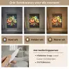 Tomaat - Avocado - Peper - Graffiti - Verf - Modern Light Box met kabel (Tafellamp) klein -USP_lichtkleurNL