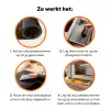 Zonnebloem - Mozaïek - Zonsondergang - Geel Inductie beschermer vinyl 3mm klein -zzzzzzz-td-werking