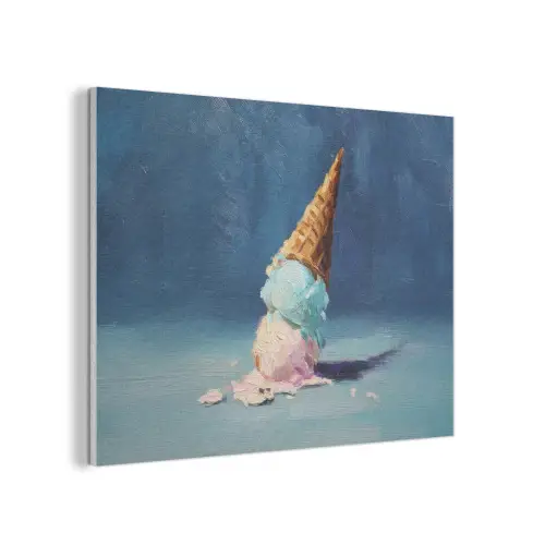 Ijshoorn - Bolletjes - Smelt - Roze PET vilt klein -3d