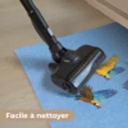 Papagaai - Vliegen - Blauw - Geel Deurmat klein -reinigen_FR