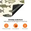 Vissen - Klassiek - Groen Inductie beschermer vinyl 3mm klein 276 -zzzzzzz-td-onderkant