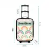 Regenboog - Pastel - Patroon Kinderkoffer - Zwart klein -productfoto_formaten